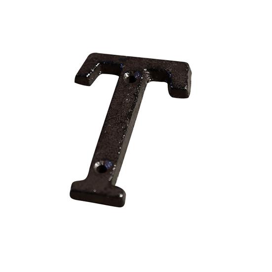 Retro Style Groceries Cast Iron Metal Creative DIY House Doorplate Letter Symbol