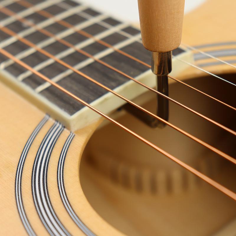Acoustic Guitar String Tension Adjustment Tool - Metal & Wood Wrench