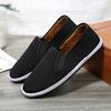 New Cloth Shoes Men's Soft-soled Velvet Cotton Shoes Lasagna Black Cloth Shoes Stall