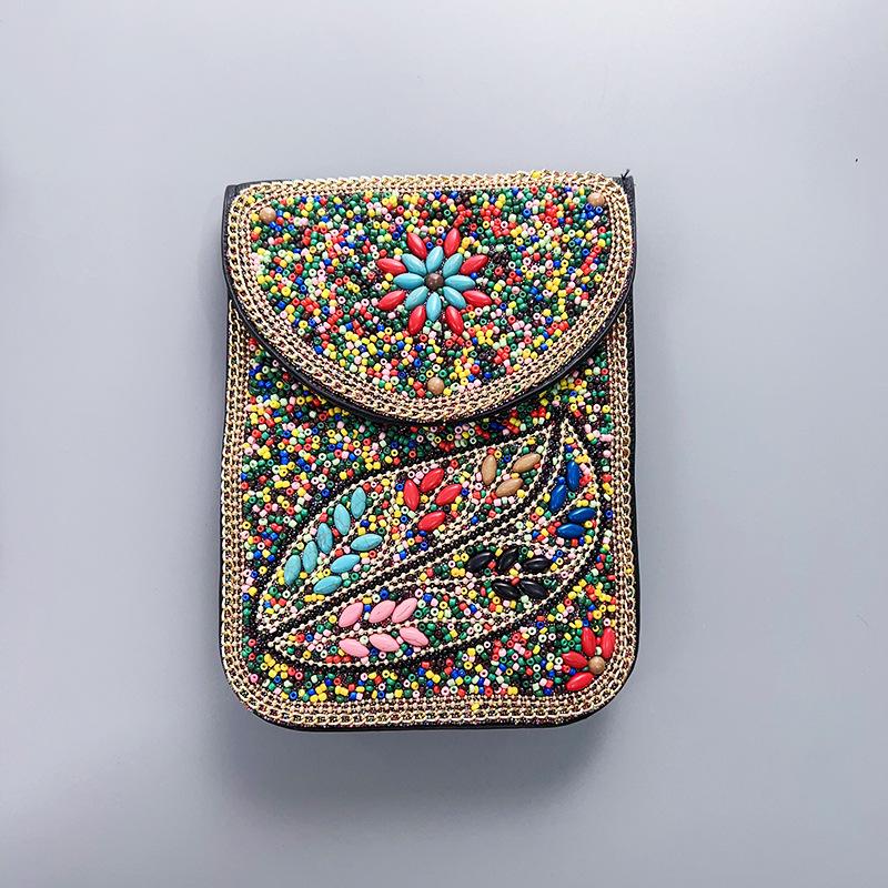 Boho Vintage Veske - Flerroms premium tekstur myk moteriktig allsidig håndlaget dusk risperler