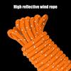 Wind Rope Pulley Adjuster with Load-bearing Buckles Highly Reflective Rope Zinc Alloy Pulley Outdoor Camping Tent Canopy Adjustable Non-slip