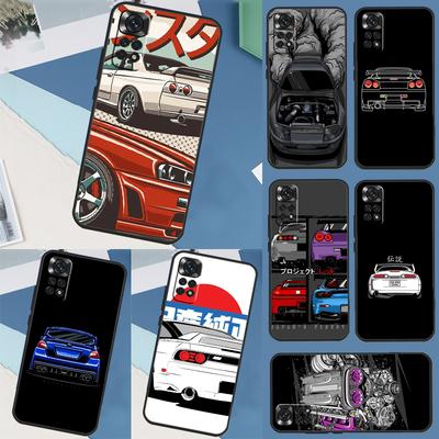 Sports Car JDM Drift Phone Case For Xiaomi Redmi Note 11 10 9 8 12 Pro Turbo 9S 10S 11S 12S 9A 9C 10C 12C Cover