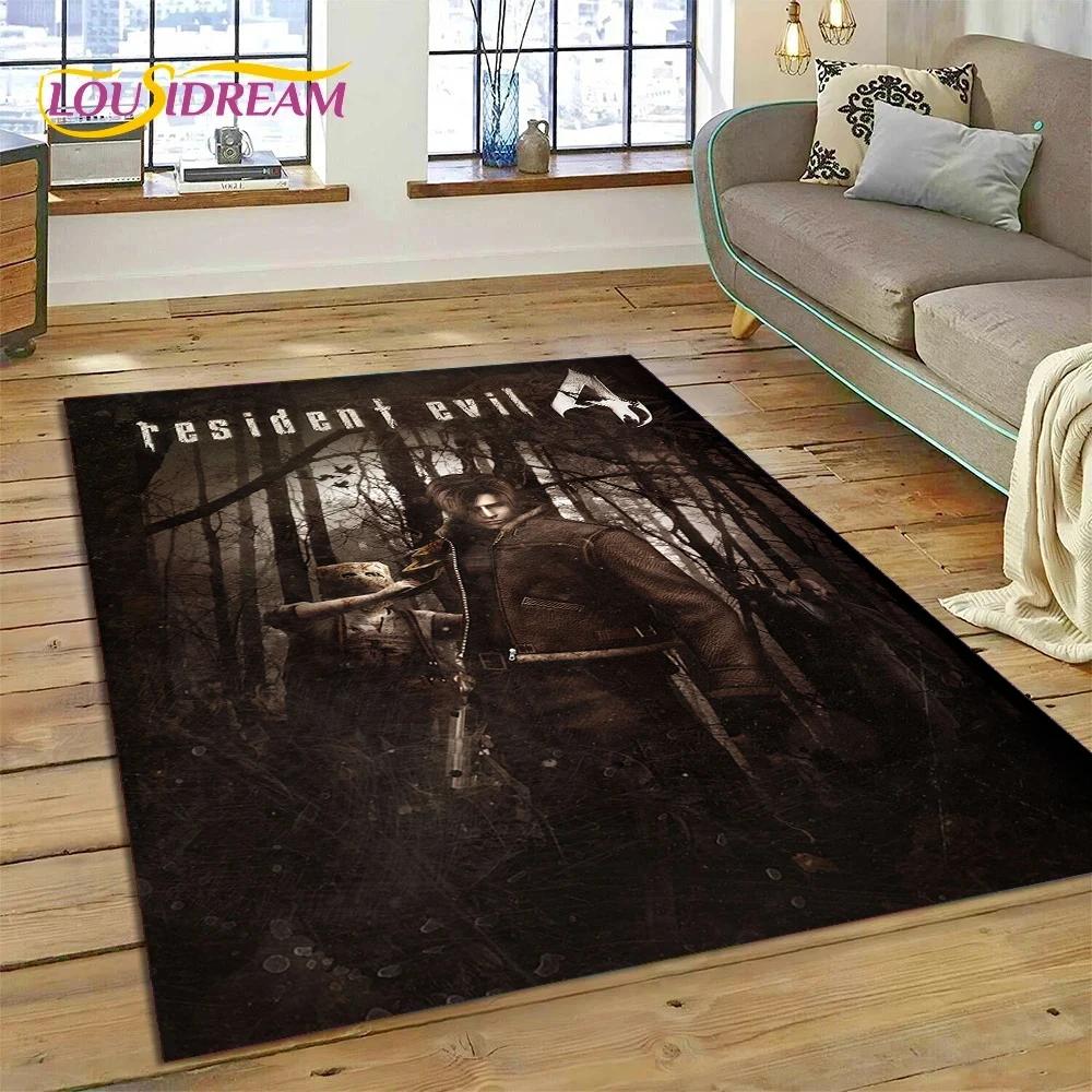 3D Horro Games R-Resident Evil Gamer Carpet Rug for Bedroom Living Room Home Sofa Decoration,Child Game Large Decor Floor Mat