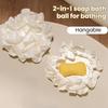 2 In 1 Bath Ball Elastic Hexagonal Mesh Shower Ball Foam-enhancing Bath Accessory Bubble-boosting Shower Tool