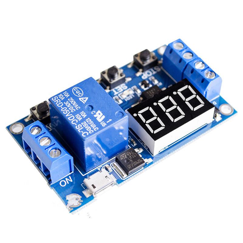 One-way Relay Module Delayed Power Off Disconnect Delay Cyclic Timing Switch BeltUSB