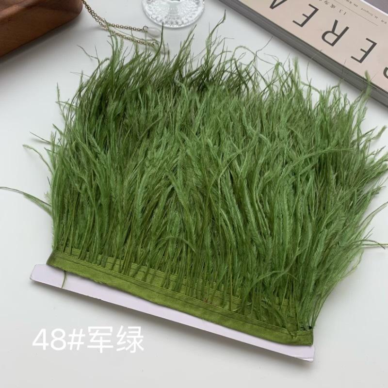 Ostrich Hair Cloth Edge 10-15Cm Clothing Accessories Diy Skirt Decoration Dress Neckline Cuffs Feathers