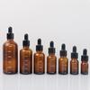 Tropfflaschen mit Skala 5ml-100ml Reagenz Augentropfen Braunglas Reise Aromatherapie Flüssigkeit Pipettenflasche Nachfüllbare Flaschen