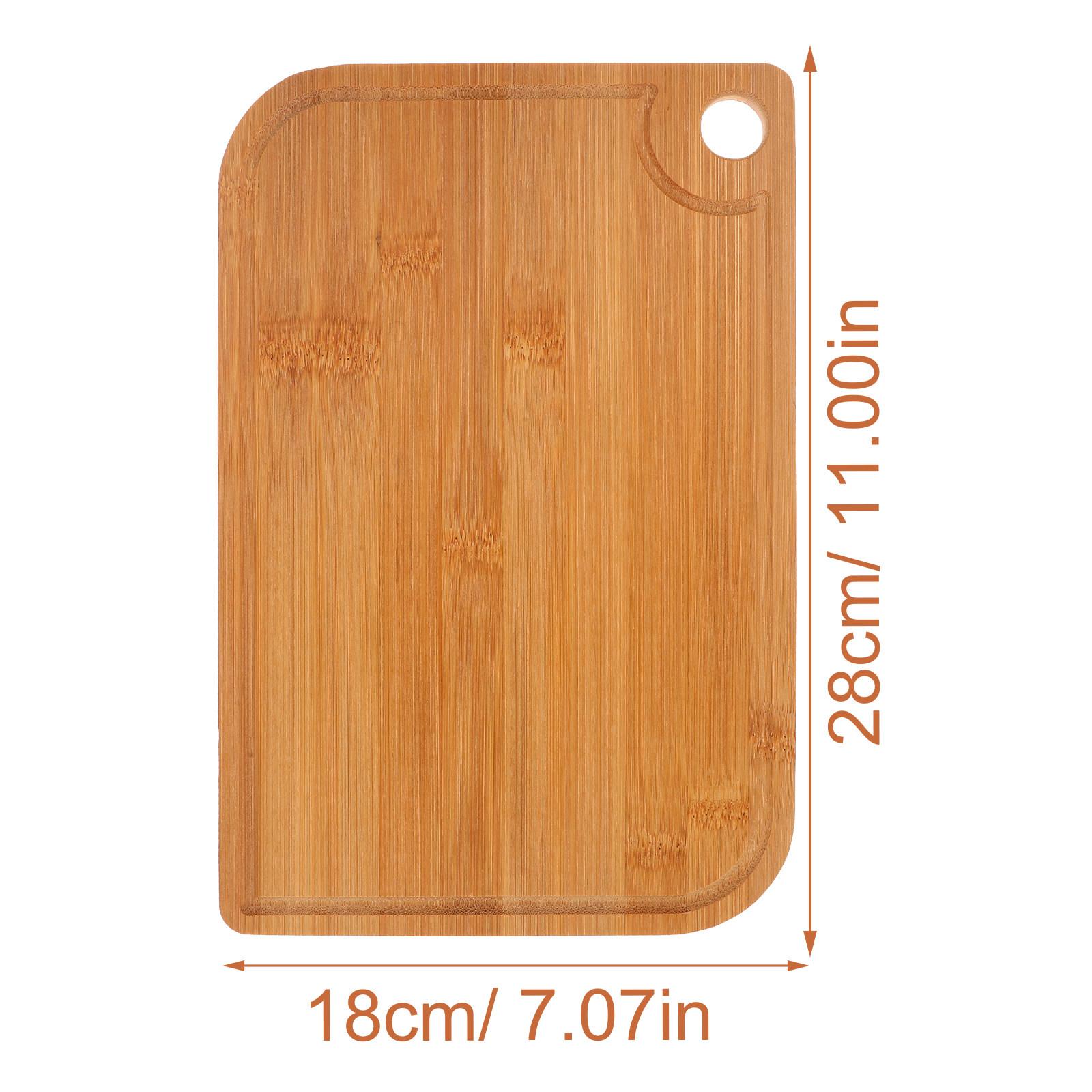 Bamboo Cutting Board Large Reversible Kitchen Chopping Board with Juice Groove Easy Clean Multipurpose Food Prep Mat коричневый