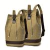 Fashion Canvas Sports Backpack Barrel Bag Travel Computer Backpack Men's Bag Leisure Travel School Bag Unisex