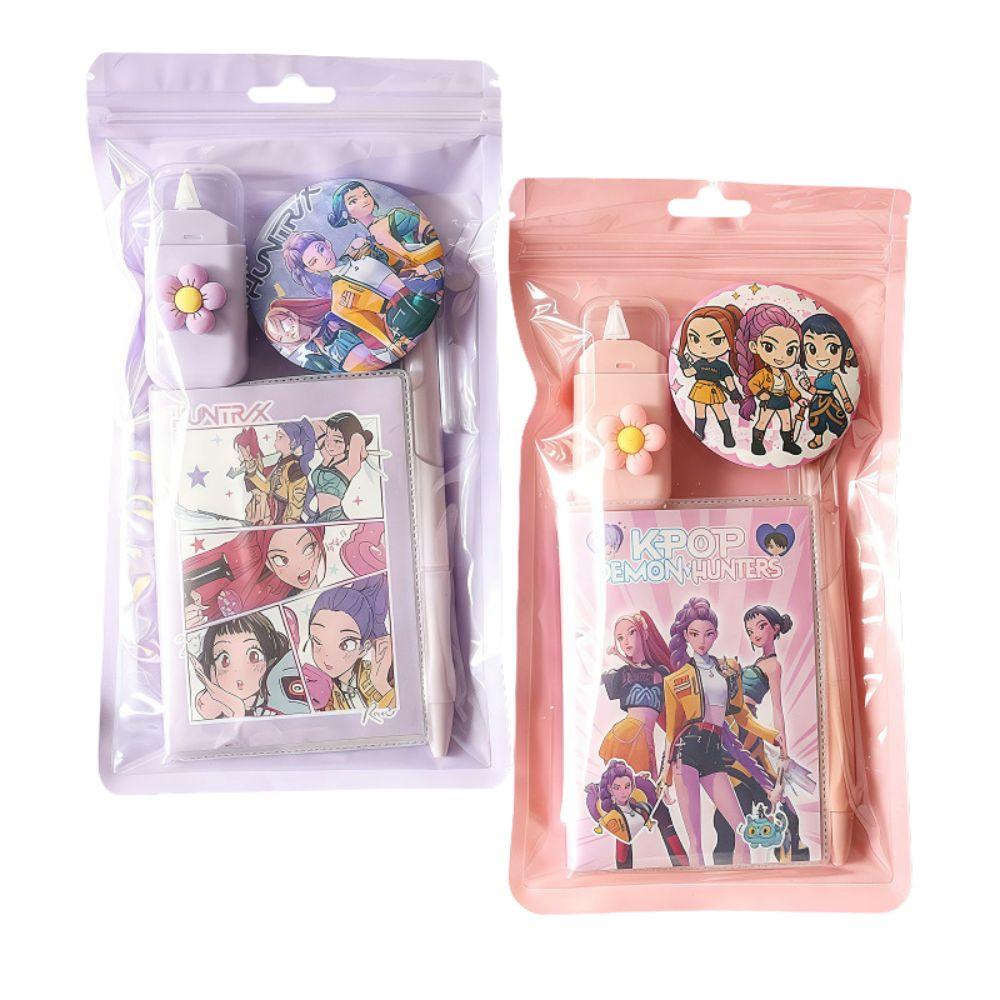 K-pop demon hunters Stationery Set for Elementary Students – Practical Learning Supplies Educational Rewards Gift Accessories
