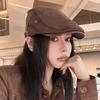 Women's Retro Newsboy Cap: Stylish Autumn/Winter Hat with Large Fit, Face Slimming Design, 2025 Edition British Painter Beret