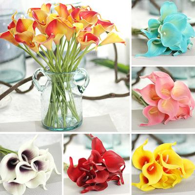 1 Bouquet Artificial Wedding Callalily Flower Arrangement Home Party DIY Decor