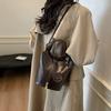 Autumn New Casual Messenger Bag Retro Popular Texture Bag Women's Portable Personalized Bucket Bag