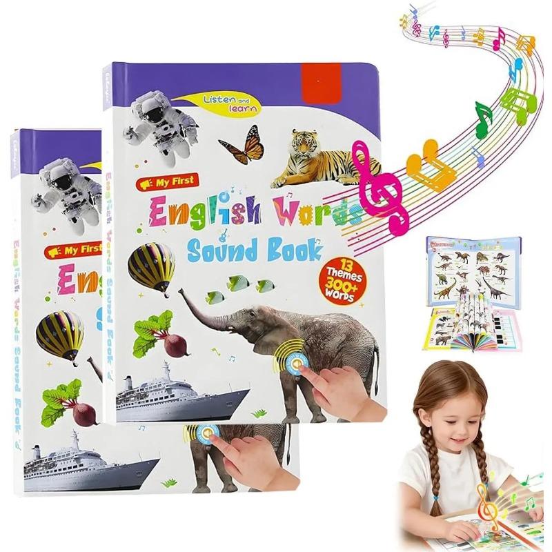 First English Words Sound Book, My First English Sound Toy,470+ Words, 21 Themes, Speak and Spell, Fun Word Game for Educational Language