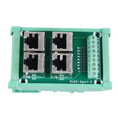 4 Way Buss Board 0.5A Parallel Rail Mount Interface Module Terminal Block Connector for Homes