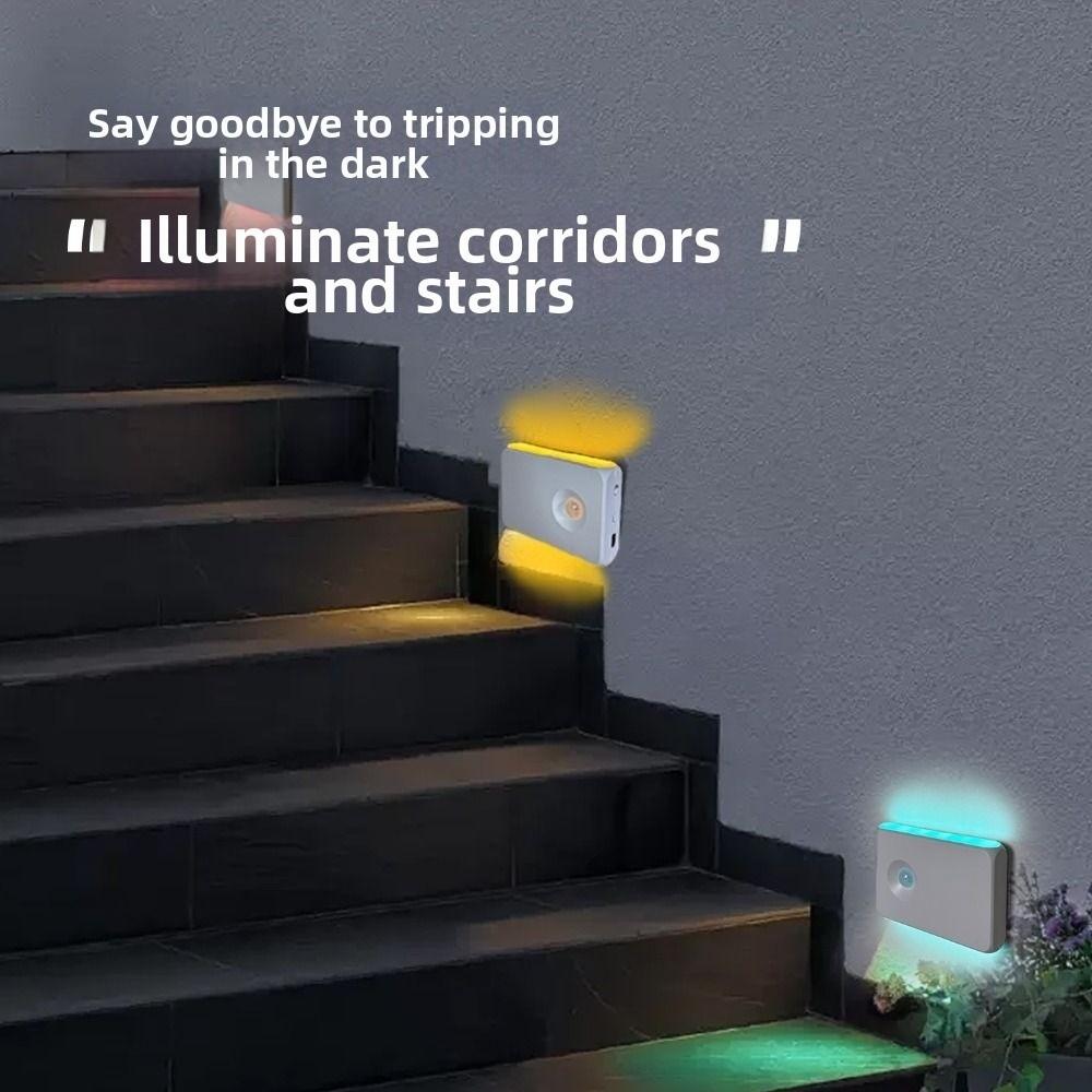 Energy Saving Magnetic Motion Sensor Light Rechargeable Wireless Smart Lamp Warm Light Indoor Lighting Bedroom