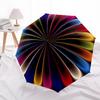 1pc Colorful Wheel Automatic Open/Close Umbrella, Folding Compact Umbrella with Lightweight Design for Women/Men yy251028225