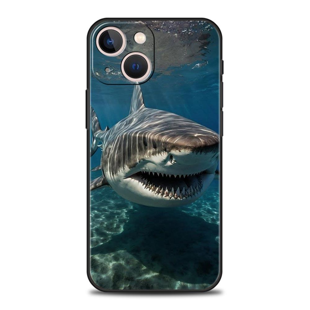 Haifisch Handyhülle Für iPhone 17 Air 16 Plus 13 15 14 12 11 Pro MAX 7 8 SE Weiche TPU Stoßfeste Hülle Funda