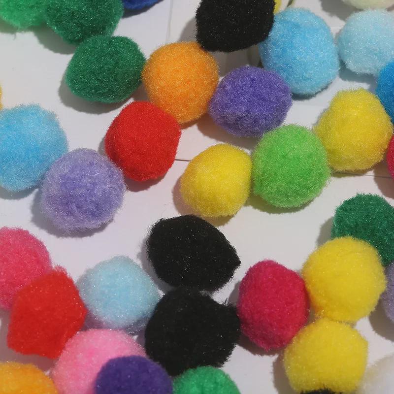 Colored Polypropylene Cotton Pom Poms for DIY Crafts & Decorations