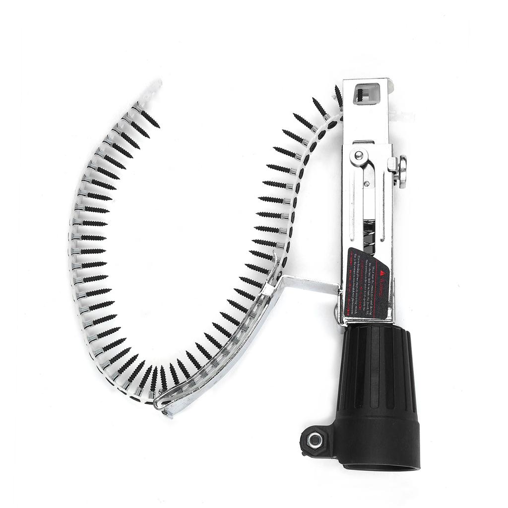 Automatic Chain Nail Gun Adapter Power Drill Attachment With Screws Woodworking Tool Auto Feed Screwdriver Tape Chain