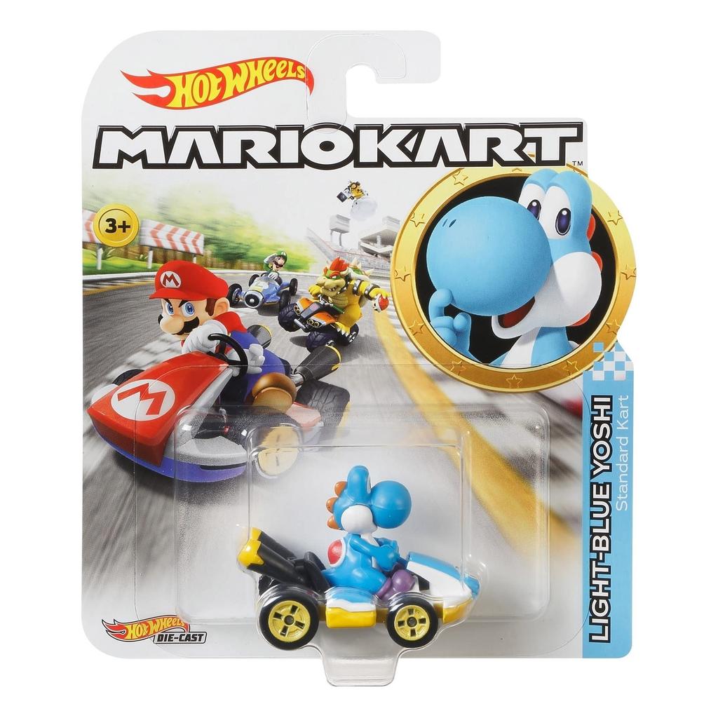 Hot Wheels HW Mario Kart Mattel Yoshi Blue