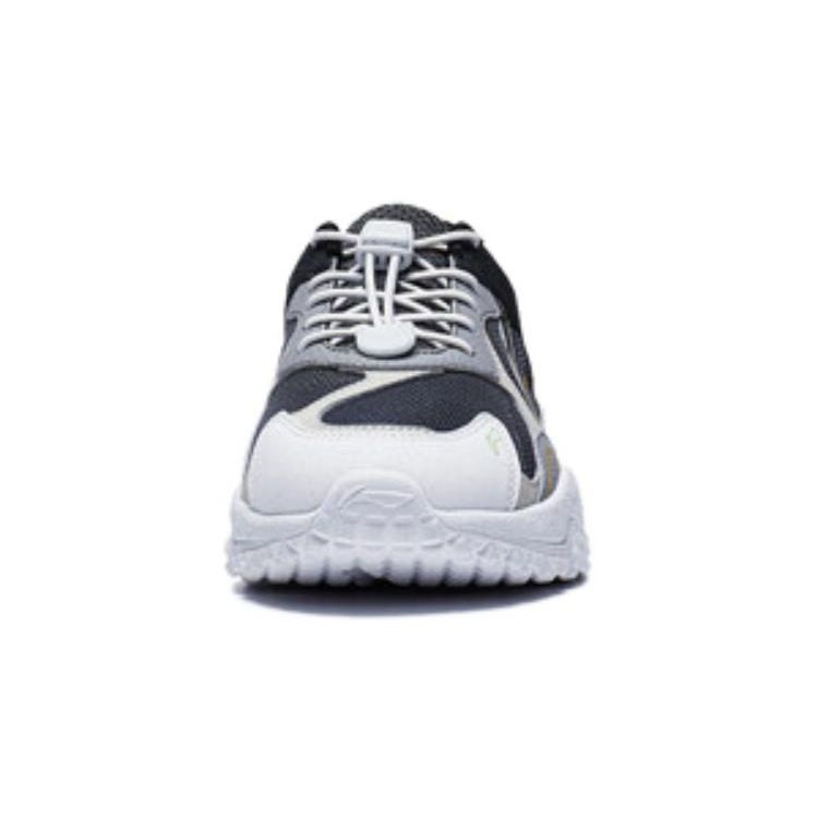 Li Ning Comfortable Versatile Shock Absorbing Kids Casual Shoes Kids Sneakers Black Gray YKCT110-3