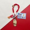 Lucky Gold Drawstring Bag Keychain Pendant Gift