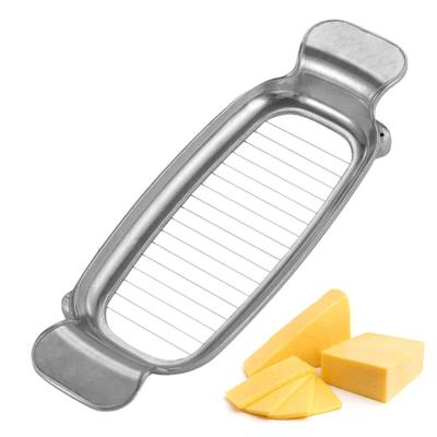 Butter Cutter Cheese Slicer Stainless Steel Quick Easy Cutting Grid
