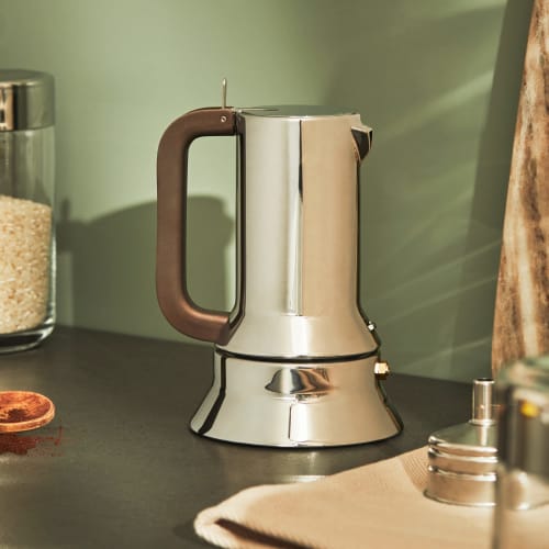 [Officially Imported] ALESSI 9090/3 Espresso Coffee Maker, 3-Cup Capacity (Induction Compatible)