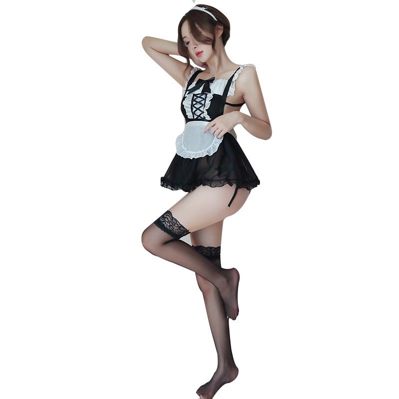 Sexy Lingerie Female Perspective Cosplay Cute Maid Uniform Seduction Maid