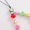 Colorful Beads Phone Lanyard Phone Strap Phone Jewelry Acrylic Material Fashion Phone Accessories for Women Girls Phones