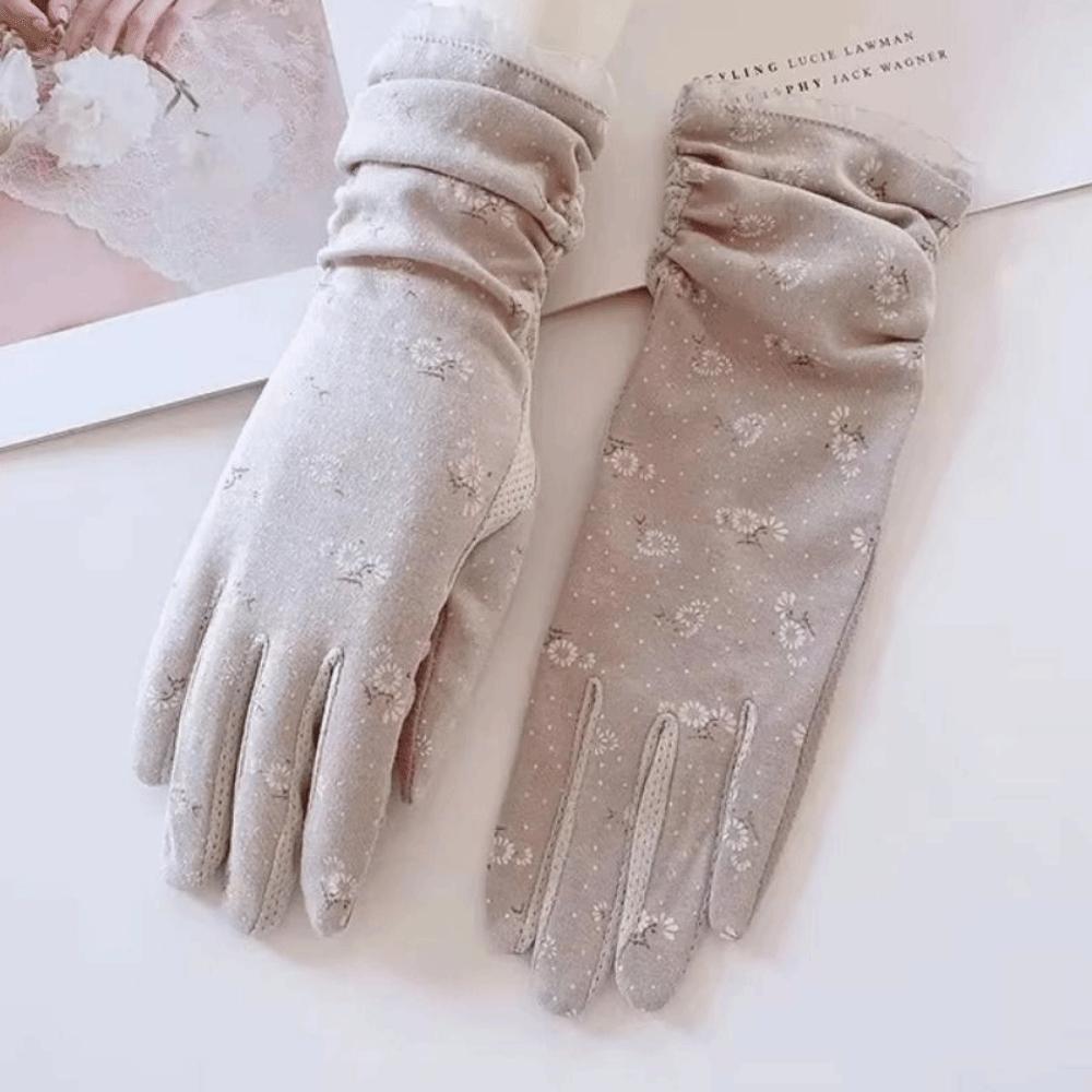 Breathable Women's Summer Gloves Mid-length Sleeve Cycling DrivingGloves Dress-Up Accessories