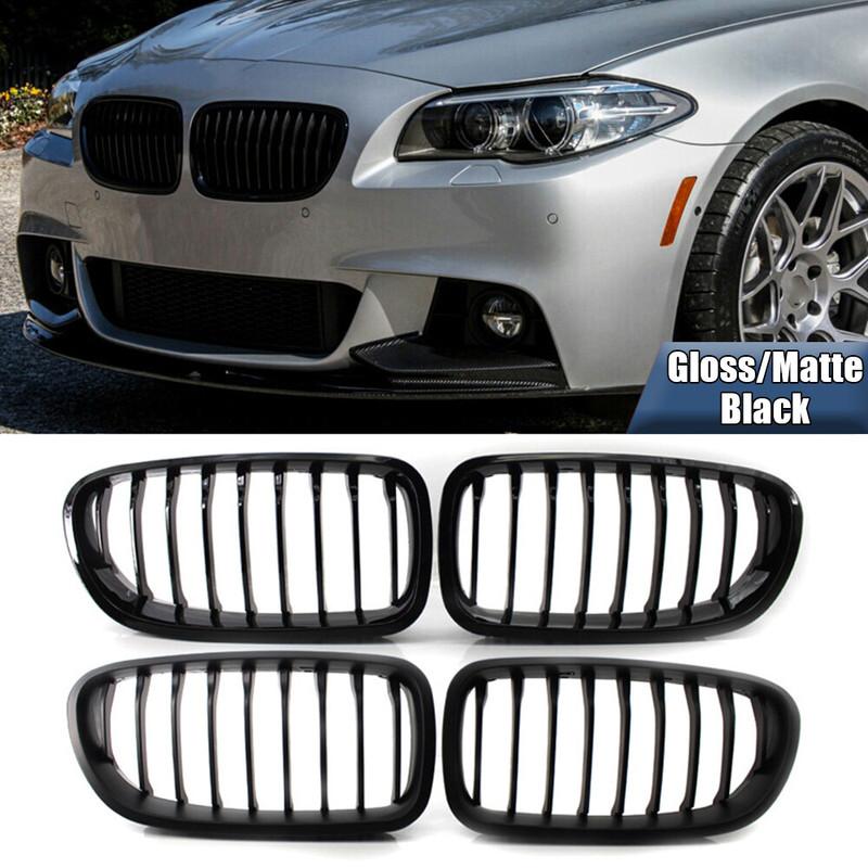 For BMW 5 Serries F10 F18 2010-2016 Front Hood Kidney Bumper Racing Grille Mesh Single Slat Grill Car Replacement Accessories