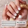 New Hot Stamping Laser Gel Nail Stickers French Nail Polish Glue Semi-cured Gel Nail Stickers