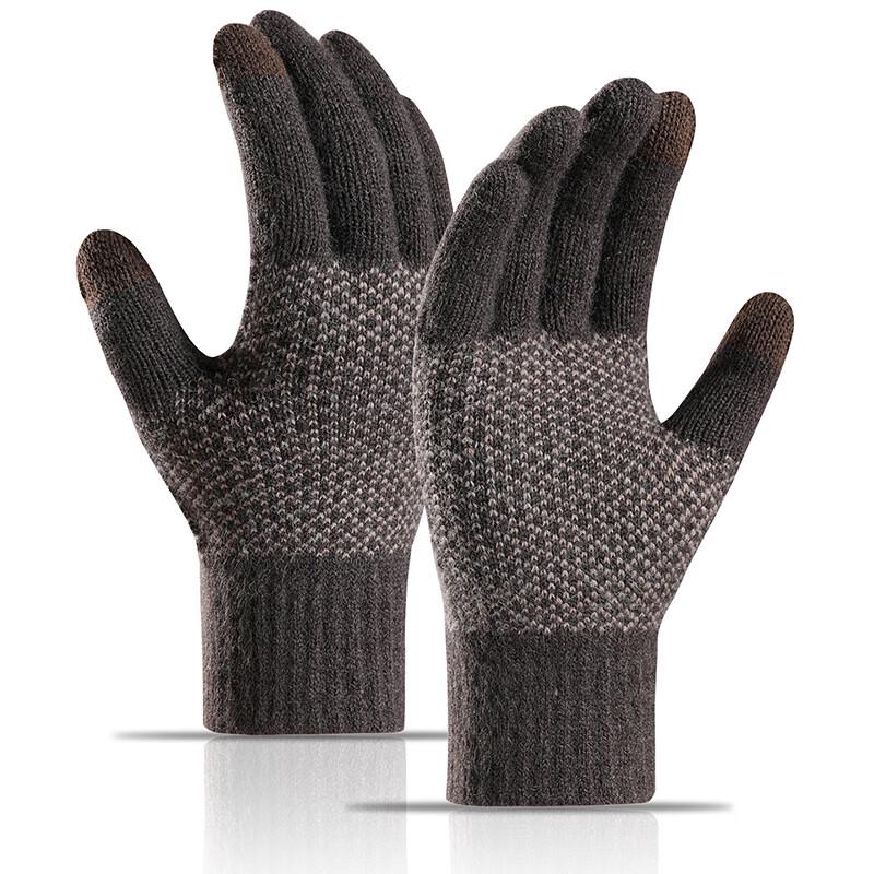 Men's Winter Warm Fleece Lined Touchscreen Gloves