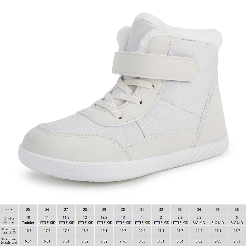 Широкие босые детские зимние ботинки зимние теплые ботинки для прогулок на свежем воздухе — фото 6