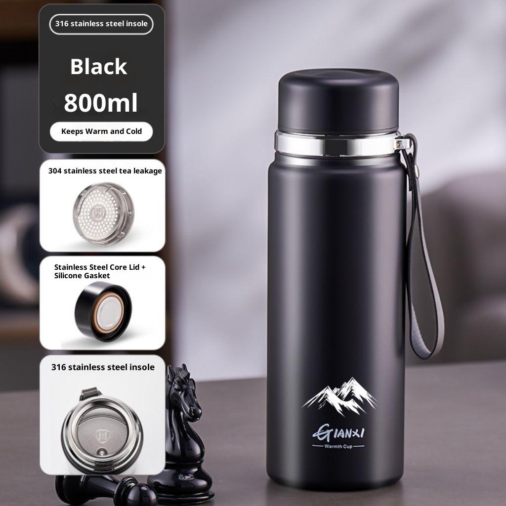 Gianxi 316 Stainless Steel Insulated Cup Large Capacity Portable Outdoor Water Cup For Winter Simple Tea Water Separation