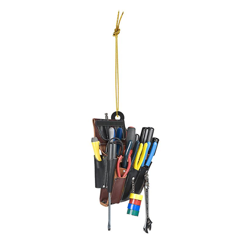 Unique Personalized Acrylic Electrician Tool Keyring Electrician Tool Bag Hanging Pendant Decoration Bag Accessories Gift