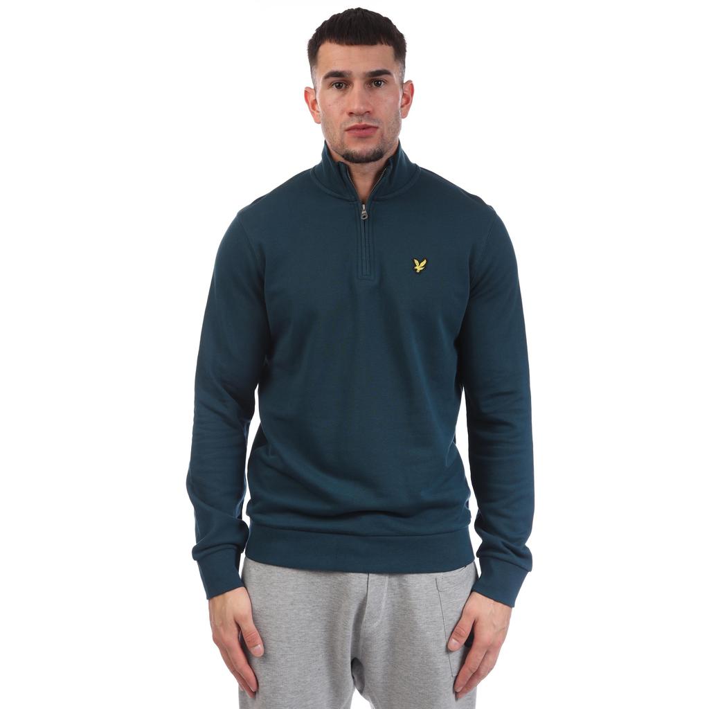 Lyle & Scott Mens Loopback Quarter Zip Sweatshirt