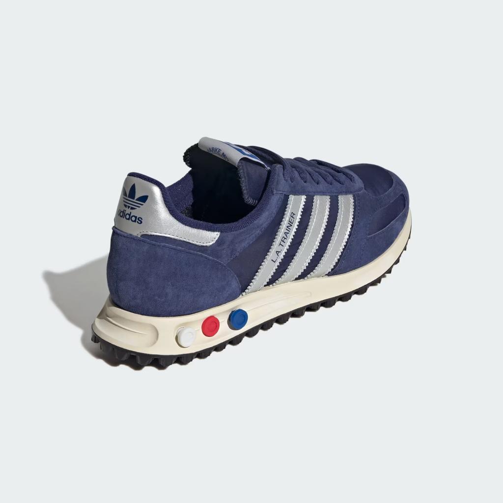 JR7171 Adidas Originals LA Trainer OG Dark Blue Silver Metallic Off White (Men's