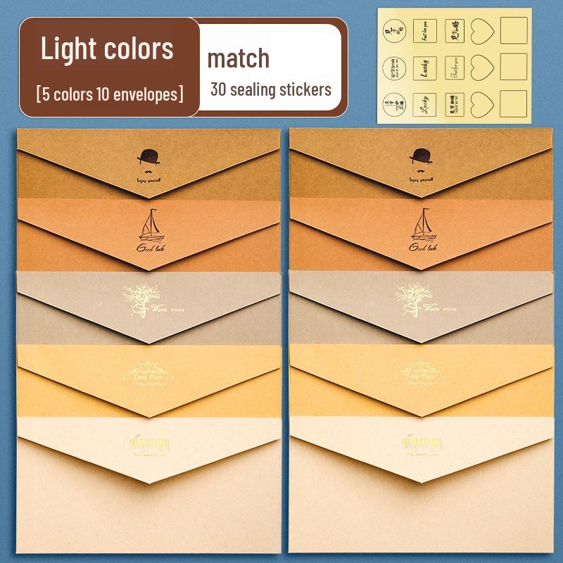 Nordic Style Literary Retro Envelope & Letter Paper Set - Love Letter & Greeting Card Collection