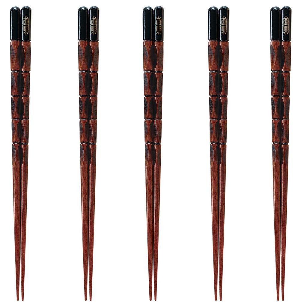 Happy Set of Made In PID5644 J-kitchens Chopsticks, 5, Material Wood, Chopsticks, Japan,