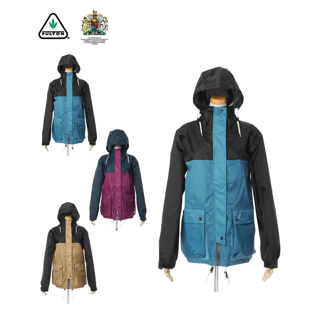 Rain Goods MOONBAT Nylon Lip Bicolor Mountain Parka with Seam Tape for Women and Men Gift Present 13170 Beige [Fulton] Length 68.5cm