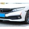For - Honda Civic Exterior Carbon Fiber Front Fog Light Strip Trim Cover
