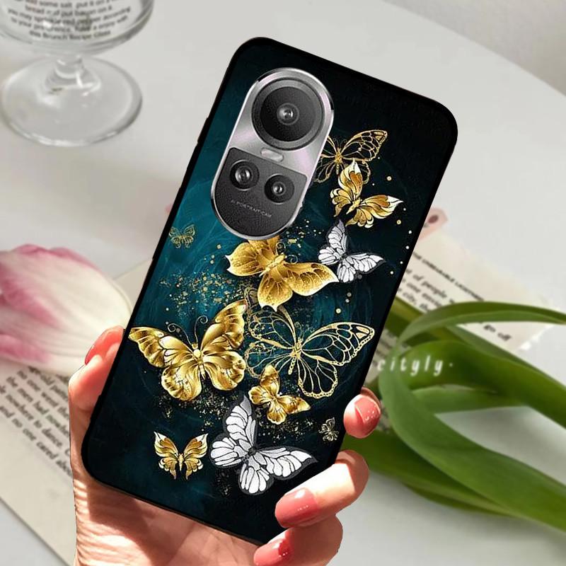 For Oppo Reno 10 5G CPH2531 Case Reno10 Shockproof Soft TPU Silicone Phone Cover For Oppo Reno 10 Pro 5G CPH2525 Funda Cartoon