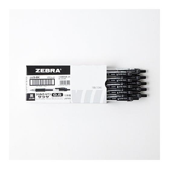Zebra Gel Ballpoint Pen Sarasa 0.5 Black 10 Pieces B-JJ3-BK