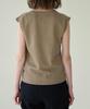 ROPE PICNIC LEVITA Spark Nylon Zero Sleeve Knit Beige Pullover, Women's, GDM54310, (27)