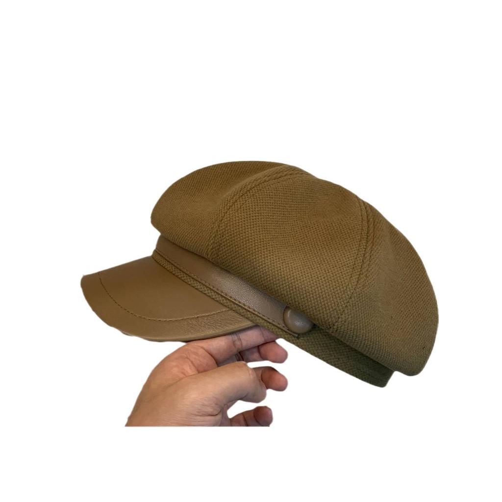 Classic Wool Beret Hat With Short Brim For Winter Fashion And Casual Wear