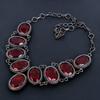 Garnet Necklace Gemstone Jewelry, 999 Copper Wire Wrapped Necklace, Adjustable Handmade Beautiful Jewelry Chain Necklace
