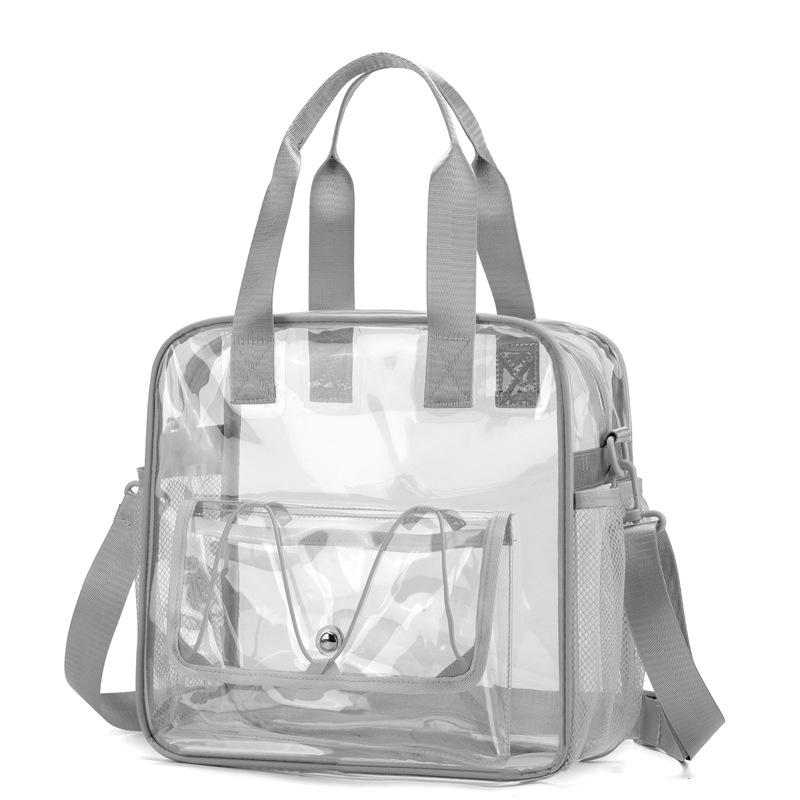 Borsa Sportiva e da Viaggio Trasparente in PVC ad Alta Capacità per Nuoto e Festival Musicali